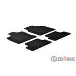 Original Gledring Passform Fußmatten Gummimatten 4 Tlg.+Fixing - Nissan Qashqai 2007-2013